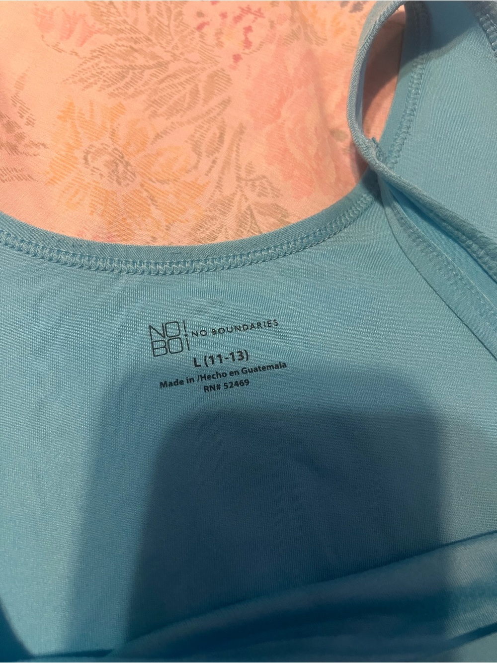 No Boundaries Sky Blue Scoop Neck Tank